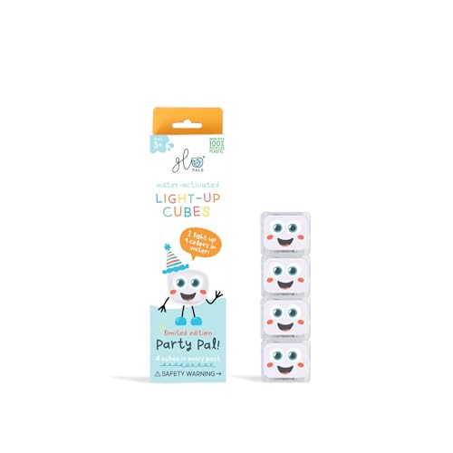 Glo Pals Party Leuchtwürfel 4er-Set Wasserspielzeug mit Leuchteffekt