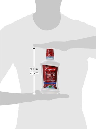 Miniatura 7 de Colgate Enjuague bucal blanco óptico blanqueador, menta fresca - 16.0 fl oz, 16 onzas líquidas