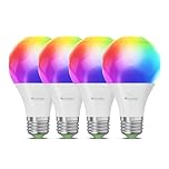 Nanoleaf Matter Essentials Pack de 4 Wifi Ampoules LED E27 Connectées RGBW - Lampes Intelligentes, Horaires personnalisés， Contrôle par App/Voix (Compatible Alexa, Apple, Google), Salon Bureau Gaming