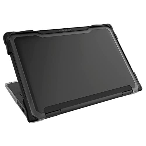 Gumdrop SlimTech Chromebook Case for 11.6 inch HP Chromebook x360 11MK G3 EE Mediatek|2-in-1. Protective Sleek Snap On Hard Shell Laptop Cover for Kids Students School Work Office - Black