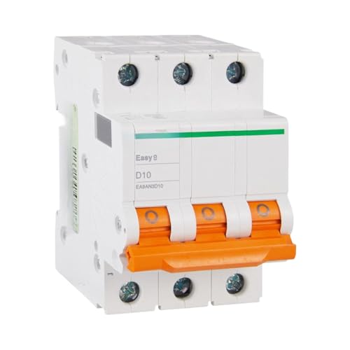 Disjoncteur triphasé courbe D 10A pour climatisation et pompe