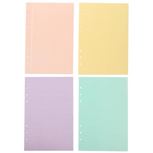 Recambios para cuadernos de 6 agujeros papel de relleno para notas diarios y hojas de oficina