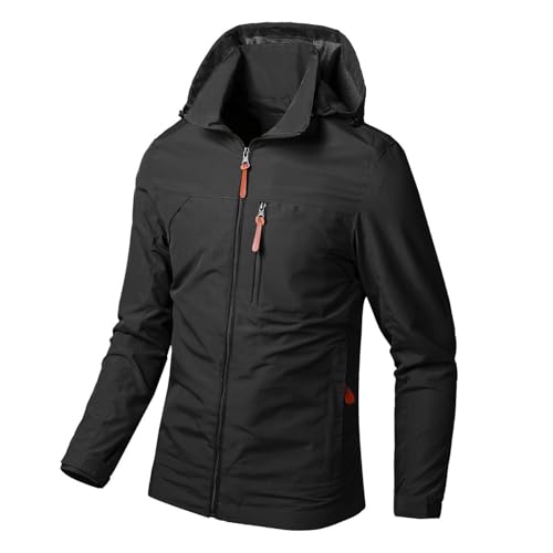 Chaqueta impermeable para hombre con capucha miniatura 5