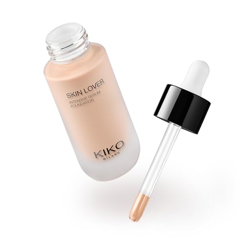 KIKO Milano Skin Lover Intensive Serum Foundation 1.5WN, Base De Maquillaje Hidratante En Sérum De Larga Duración