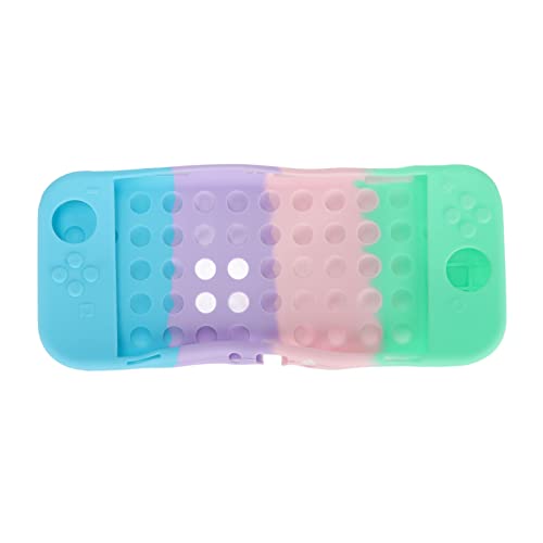 Funda protectora para Switch OLED, color caramelo, agarre ergonómico, funda protectora de silicona suave para consola de juegos, accesorios modelo OLED (azul, rosa y verde)