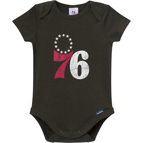 Image of Gerber Baby NBA Boys & Girls 2-Pack Short Sleeve Onesie Bodysuits