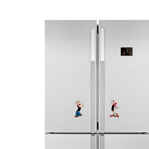 Image of Dia & Tia -Premium Fridge Magnets -Handmade in India for Office, Kitchen, refrigirators, Magnetic Boards -Motivational Quotes, Indian Culture, Gamers, Cute Cartoons, Decor (Cartoon - Popeye)