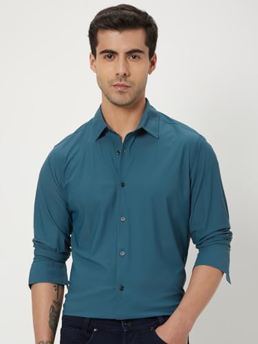Image of MUFTI Mens Full Sleeve Slim Fit Shirts (Also Available in Plus Size)