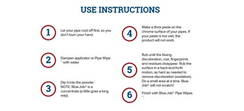 image for Blue-Job® Chrome Polish - Perfect for Your Motorcycle! One Polish for