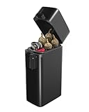 Smell Proof Pre-Roll Cone Case – 4-Hole King Size Holder with Lighter Slot, Travel Storage Box for Hand-Rolled Cigarettes