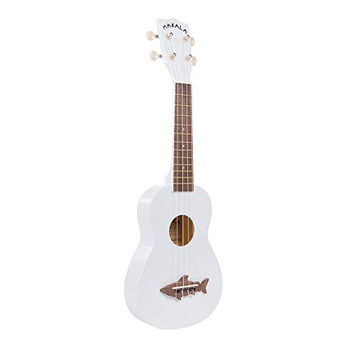 Kala MK-SS-WHT Ukulélé Soprano Shark avec sac à dos Blanc - Les Beatles, Paul McCartney, John Lennon, RIngo Starr, George Harrison Kala MK-SS-WHT Ukulélé Soprano Shark avec sac à dos Blanc – Image 5
