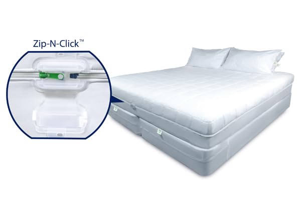 CleanRest Platinum Housse de Matelas Anti Punaises de Lit 100 x 200 cm Imperméable Ignifugée avec Fermeture Zip-N-Click