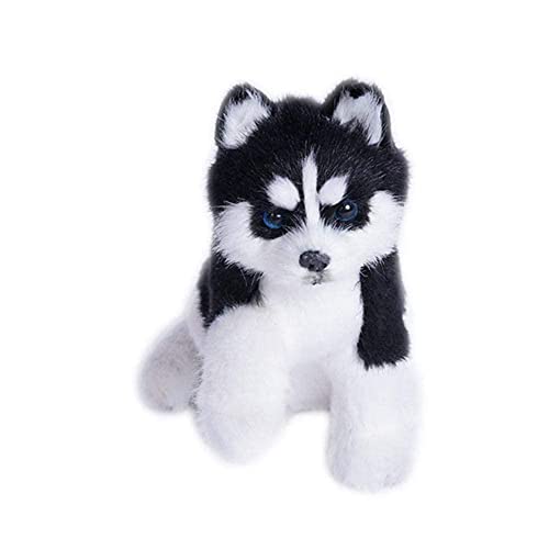 Realistischer Husky-Hund, Simulationsspielzeug, Hundewelpe, lebensechter Begleiter, gefüllter, handgefertigter Hund Spielzeug,