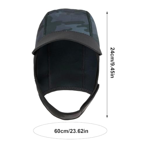 Capucha de buceo elástica de 2 mm con neopreno de alta flexibilidad 6