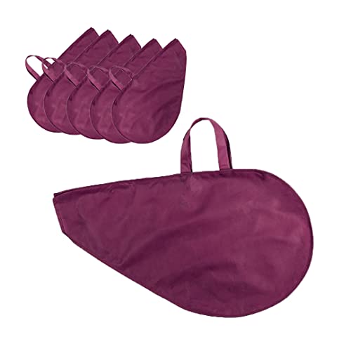 Deliex delicias de Extremadura Lote 10 bolsas para jamón con asas. Funda para JAMONES IBERICOS - Jamon curado-Bolsa para jamón Un Buen jamón Debe IR presentado como se Merece (Burdeos)