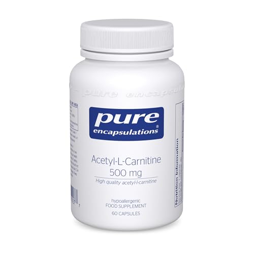 Pure Encapsulations - Acetyl-l-Carnitine (ALCAR) 500mg - Hypoallergenic Amino Acid Supplement - 60 Capsules