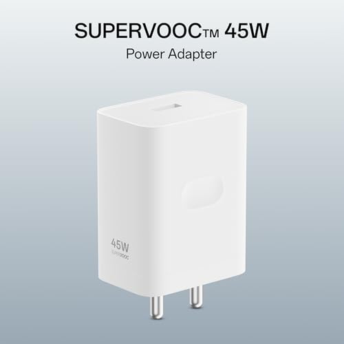 Image of OPPO Original (6 Months Offical Warranty) SUPERVOOC 45W Single Port USB Fast Charger, BIS Certified, Wall Charger Adapter, Universal Compatibility (Cable Not Included, White)