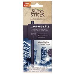 Enviroscent 01126-036 Onyx Night Autosticks Car Air Freshener - 2 per Pack