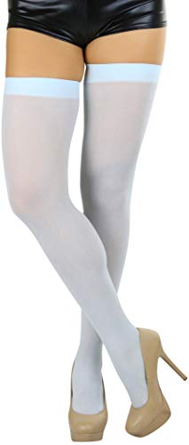 Image of ToBeInStyle Women's Nylon Thigh High Schoolgirl Opaque Stockings