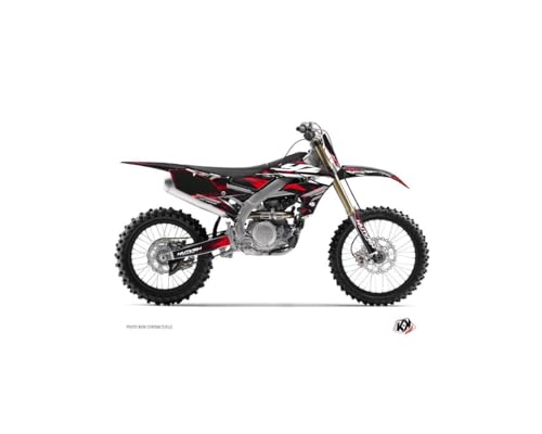 Kit déco Yamaha 250 YZF rouge Techno pour rénover les plastiques rayés de moto