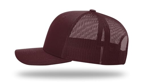 Image of Richardson 112 Trucker Hat - Premium Blank Baseball Cap, Adjustable Snapback Hat - Structured Six Panel Richardson Blank Hats