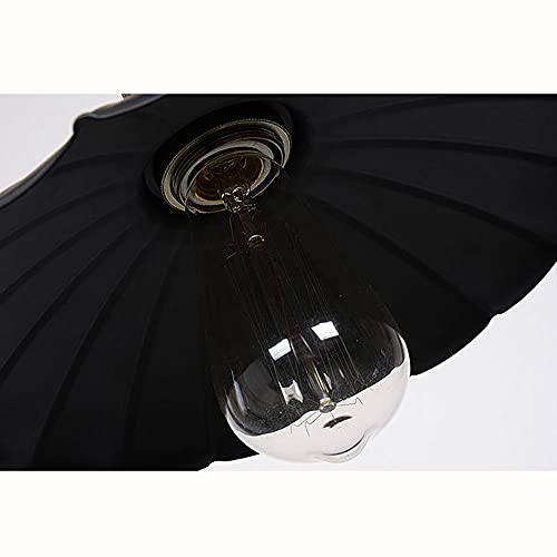 Lámpara de techo para techos bajos con araña estilo industrial retro compacta de 11.8 pulgadas 2