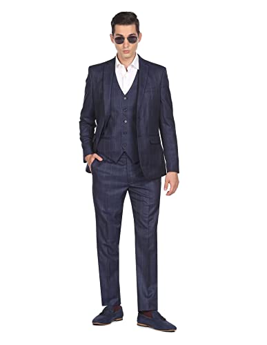 Image of Arrow Men Regular Fit Formal Suit Business Suit Pants Set
