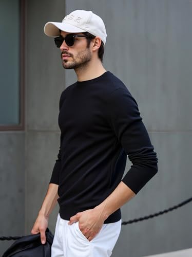 Elevate His Wardrobe: 100% Pure New Wool Men’s Sweater - Timeless & Adaptable for Office & Weekend2