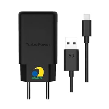 Kit de Carregador Turbo Android Power 30W 4.0 Entrada Tipo C Cabo USB Tipo C 1m Preto Universal Carregador de Parede PREMIUM APPARI