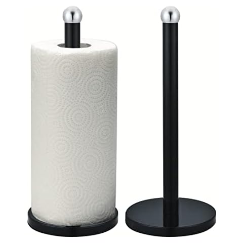 Royal Cuisine Freestanding Black Metal Towel Holder Cover