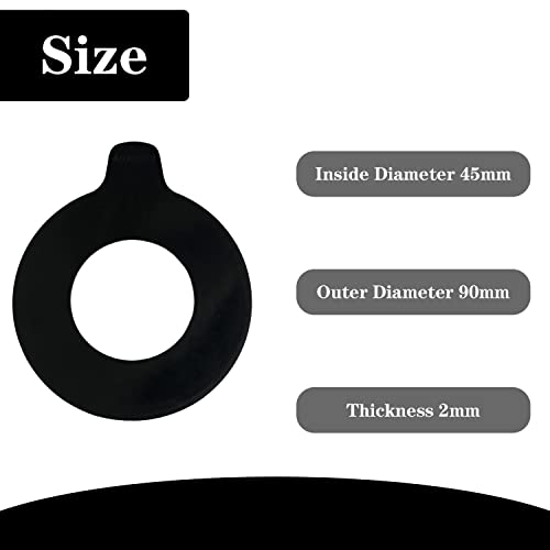 Image of 8 Pack 45MM Excavator Bucket Pin Shim Kit for Excavator and Skid Steer Fit for Cat Bobcat Kubota Komatsu, 2mm Thickness