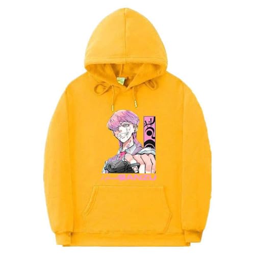 CUTTE Sudadera Tokyo Revengers Kawata Souya Anime | Sudadera con Capucha para Hombre, Manga Larga Estilo Streetwear (Amarillo -1,3XL)