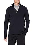 Normale Passform Marmot Herren Polartec Baselayer 1/2 Zip Unterhemd, Black, XL