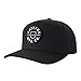 Brixton Unisex-Adult Crest C MP Snapback Baseball Cap, Black, One Size