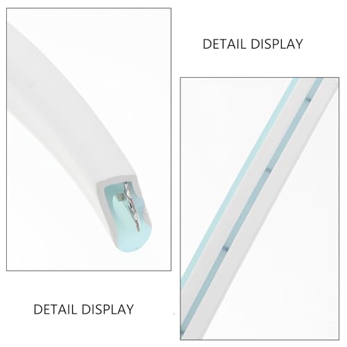 Tira de luz LED de silicona azul hielo flexible 100x0.6x1.2 cm miniatura 2