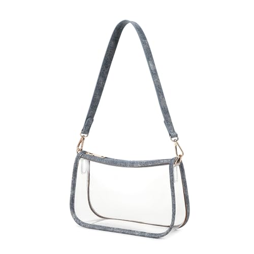 Image of Clear Purse Stadium Approved Bag Transparent Beach Handbag