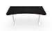Arozzi Arena Ultrawide Curved Gaming and Office Desk with Full Surface Water Resistant Desk Mat Custom Monitor Mount Cable Management Cut Outs Under The Desk Cable Management Netting - White