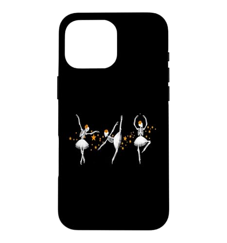 Halloween Dancing Skeleton Ballerina Ballet Women Girl �X�}�z�P�[�X iPhone 16 Pro Max �p