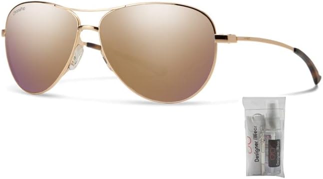 Miniatura 2 de Smith Langley - Gafas de sol aviador para hombre para mujer + paquete con kit de gafas de cortesía iWear de diseñador
