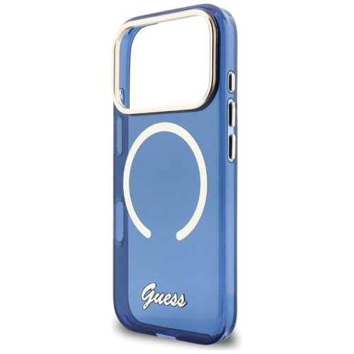 Coque iPhone 17 Pro MagSafe Guess bleu antichoc premium - 6