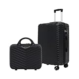 STRAVIA Valise Cabine 55 cm + Vanity 30 cm – Set Bagage à Main Avion – ABS légers et résis...