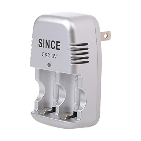 LOHONER 3V Wall Travel Home Wall Charger for CR2 Lithium Rechargeable Battery US Plug Cover