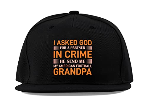 Casquette Partner in Crime noire ajustable en coton pour protéger le cuir chevelu de grand-père du soleil