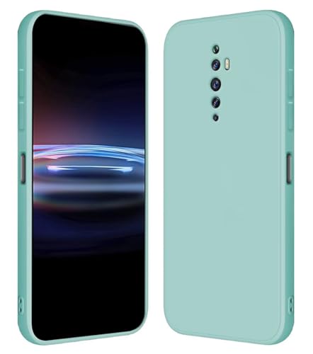 RankOne Funda para OPPO Reno2 Z (6.53' Inches) Carcasa de Silicona de TPU Suave - Cian Claro