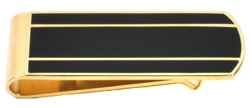 Adamant Money Clip - Gold and Black, Men's Slim Card Holder, Cash/Credit Card Wallet