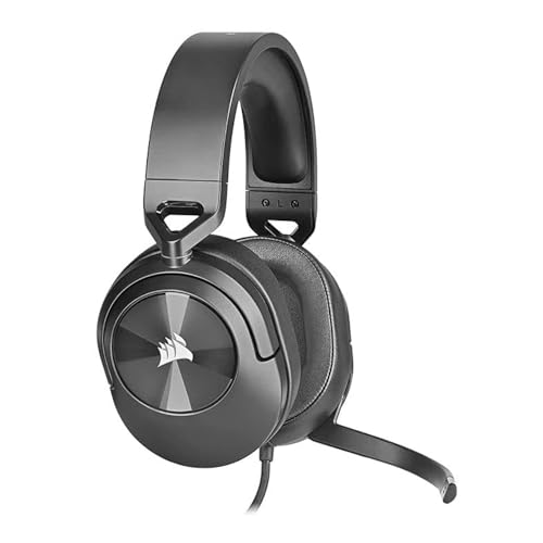 Headset Gamer Corsair HS55 Stereo, Drivers 50mm, Preto, CA-9011260-NA