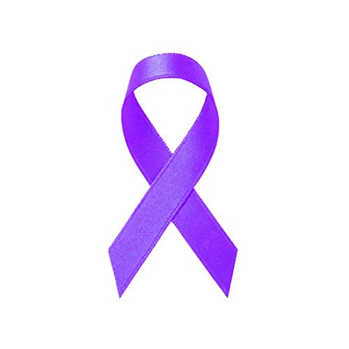 inking house Lot de 5 patchs de sensibilisation au cancer du pancréas avec ruban violet à repasser Cover