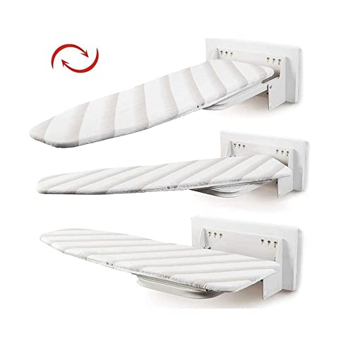 XIAOLIN Wall-Mounted Ironing Board | Foldable Ironing Station For Home, Apartment | Removable Cotton Cover & Mounting Hardware