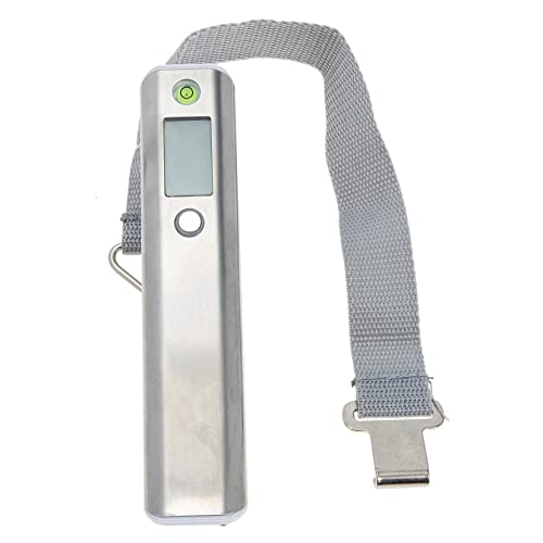 VALICLUD Escala De Equipaje De Mano Balanza Para Equipaje Maleta De Viaje Escala Electrónica Escala De Mano Básculas De Viaje Para Equipaje Peso De La Maleta De Mano Silver Paño