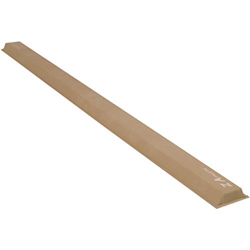 Z-Athletic Gymnastics Folding Training Low Beam for Gymnastics, Tumbling (8ft, Tan)